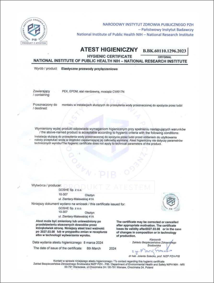 PZH elastyczne przewody